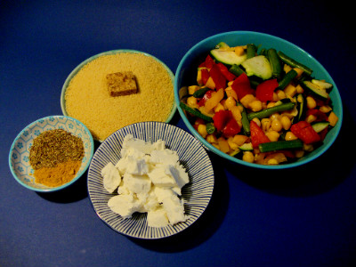 MM - couscous met groenten en geitenkaas ingrediënten